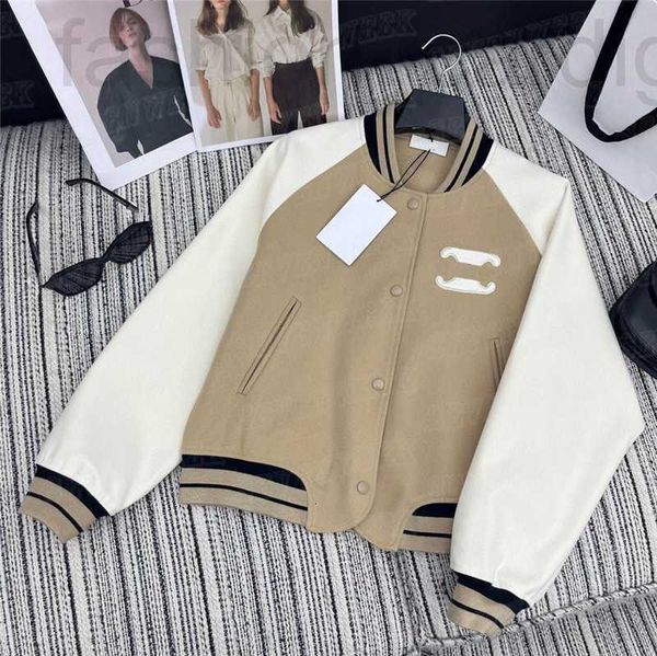 Jaquetas femininas Designer Womens Baseball Outerwear Moda Carta Imprimir Estilo Curto Casacos Hip Hop Jaqueta Streetwear Gule