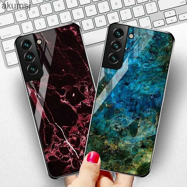 Handyhüllen aus gehärtetem Glas für Samsung S22 Ultra Funda Samsung Galaxy S23 Plus S21 FE S20 FE A53 5G A54 A52 A52s A51 A34 Cover Bumper YQ240221