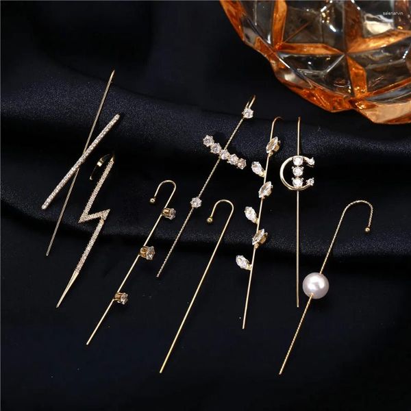 Ohrstecker, 1 Stück, Ohrwickel, Raupenhaken, mehrere Stile, geometrischer Piercing-Ohrring, Straße, Hip-Hop-Schmuck