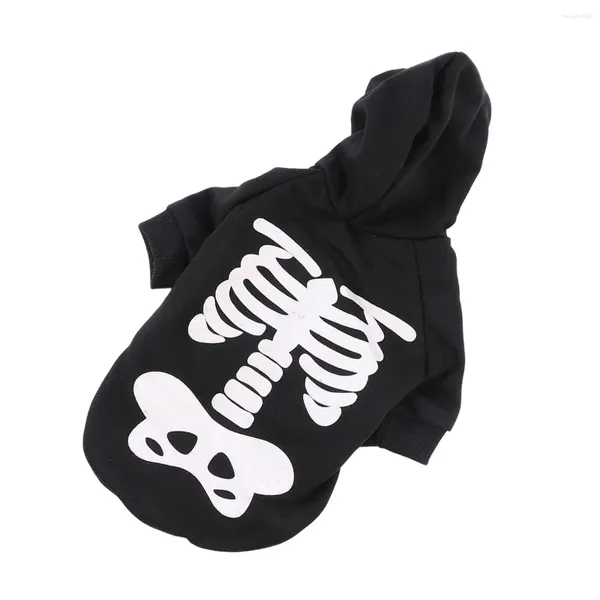 Cão vestuário traje algodão hoodies roupas de gato cachorrinho brilhante camisa de manga longa para festa dressup po adereços uso diário (tamanho preto)