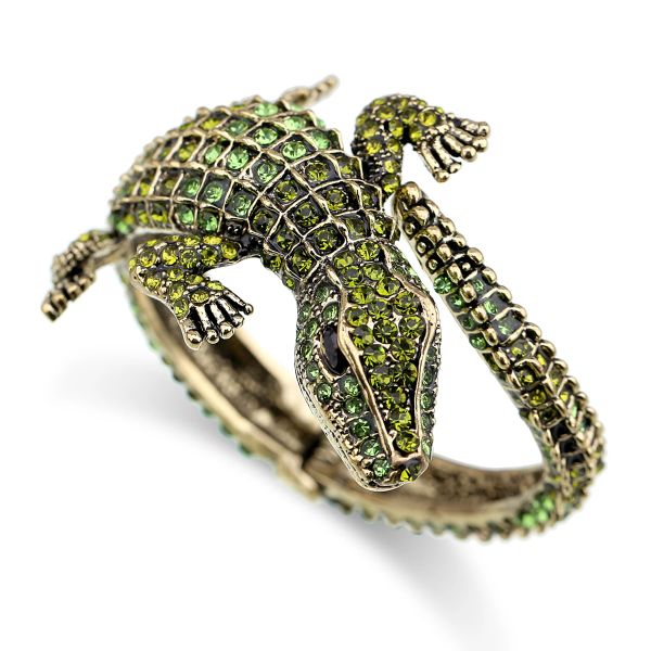 Bangles New Fashion Propetment Crocodile Vintage Bangle Brangle Bracelet Bracelet Antique Gold Claintone Bracelet для женщин Pulseira