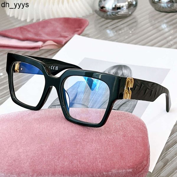 Miui Güneş Gözlüğü Tasarımcı Çerçeve Kadınlar Mui Basit ve Şık Modern Sofistike Okuma Gözlükleri Özelleştirilebilir Lensler Lunetler De Reçete