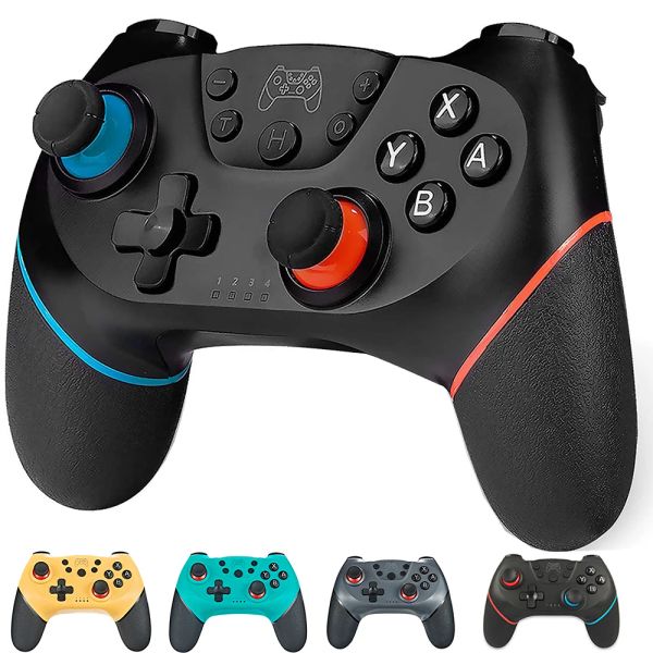 Tops bluetooth pro gamepad para nintendo switch console sem fio gamepad vídeo game controle de joystick usb com alça de 6 eixos