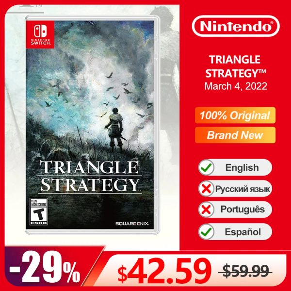 Angebote TRIANGLE STRATEGY Nintendo Switch-Spielangebote 100 % offizielles originales physisches Spielkarten-Strategiegenre für Switch OLED Lite