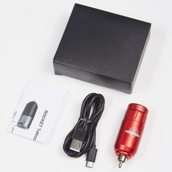 Fornece nova interface portátil Mini Wireless Tattoo Battery Power Supply RCA Audio DC para o adaptador de fonte de máquina rotativa carregador rápido