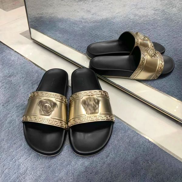 10a Alta Qualidade Palazzo Chinelos Slide Borracha Mule Sapato Casual 2024 Novos Sliders Mulheres Mens Praia Presente Luxo Designer Sandália Preto Branco Flat Summer Sandale Loafer