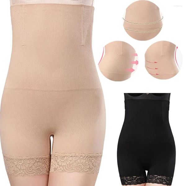 Intimo elasticizzato e modellante da donna Intimo modellante per il corpo Shaper per il corpo da donna Mutande alte Cintura modellante per il corpo Comfort Angoli piatti Pantaloni modellanti Cinta Modeladora