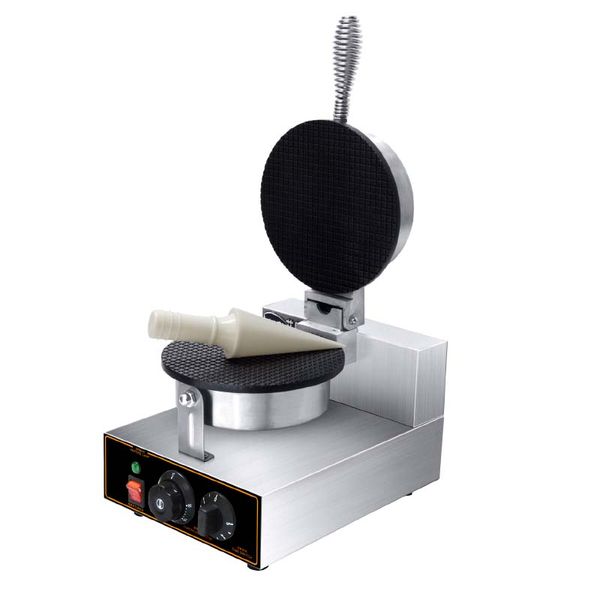 Kommerzielles elektrisches Waffeleisen, Doppelkopf-Waffelmaschine, 2 Platten, Eistütenmaschine