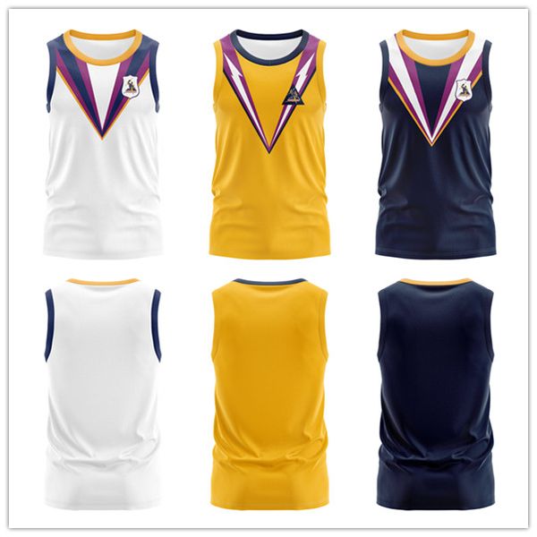 Retro austrália melbourne storm casa longe rugby camisa sem mangas masculino esporte treinamento colete sportwear moletom ao ar livre camisetas