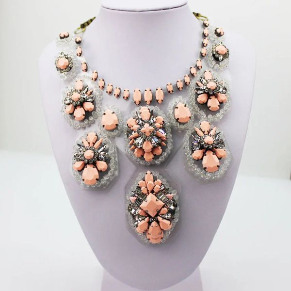 Colares de colares de luxo vintage de luxo shourouk colar pingente de colar de colar de garganta feminina 325