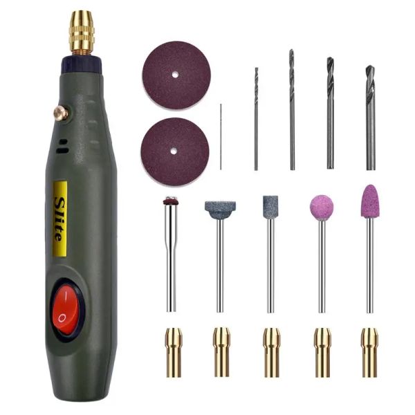 Equipamentos UB Ferramentas de silicone Acessórios pequenas moagem elétrica caneta 2436v tensão de energia 15 correspondência de energia de entrada de artesanato de jóias