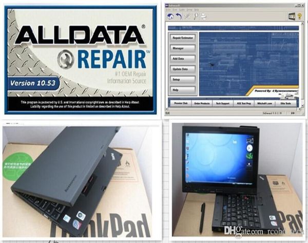 Super ferramenta de diagnóstico de computador com reparo alldata hdd 1tb 1053 e atsg versão instalada laptop x200t touch screen windows 72008104