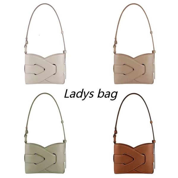 Borsa firmata Polen Nodde Mini Cyme Bag Tonca Textured Duo spalla Camel Nano Ma Tote Donna Borse a tracolla Borsa a mano Borsa in pelle Mezza luna sotto le ascelle