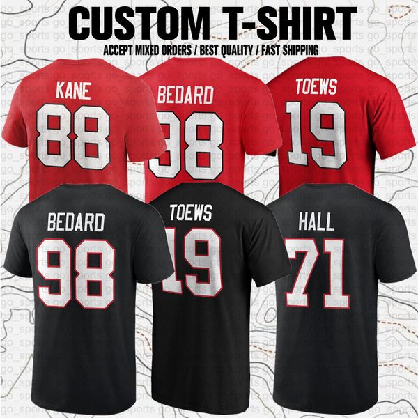 Camisetas personalizadas da marca Connor Bedard Bobby Hull EUA Hockey Sports Club Fãs