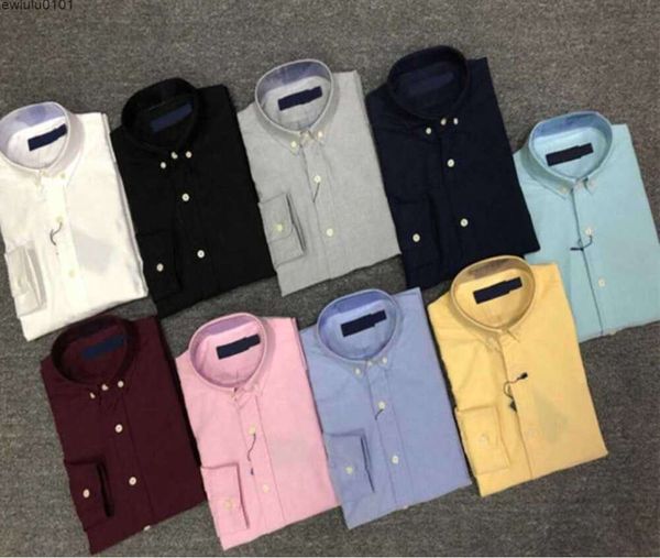 2024 Little horse Mens Camicia polo polo Manica lunga Business Autunno Tempo libero uomo casual sciolto Tidal flow design 2969ess