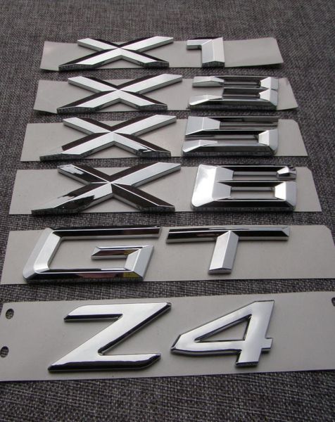 Número abs letras palavra tronco do carro emblema emblema carta decalque adesivo para bmw série 3 gt 5 série gt x1 x3 x5 x6 z44739157