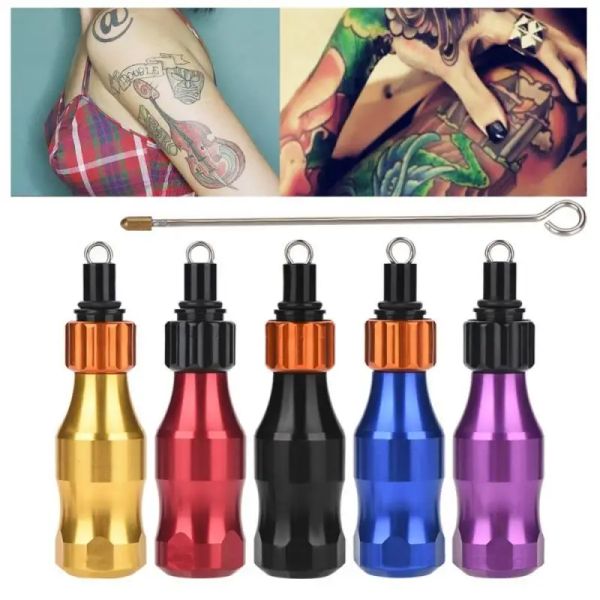 Griffe Tattoo Patrone Grip Rohre Einstellbare Aluminium Nadel Bar für Tattoo Gun Maschine Microblading Tattoo Liefert Werkzeuge 5 Farben