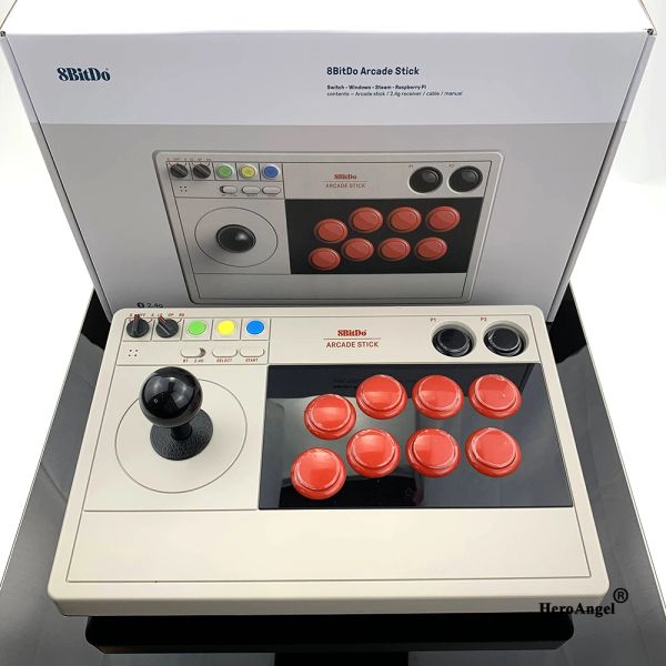 Joysticks 8bitdo sem fio arcade stick luta vara único controle de balancim joysitck gamepad para nintend switch/pc acessórios de console de jogos