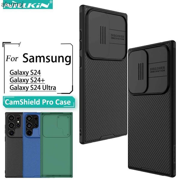 Capas de telefone celular Nillkin para Samsung Galaxy S24 Ultra Case CamShield Pro Slide Camera Proteção de privacidade Capa traseira para Samsung S24 S24+ Plus YQ240221