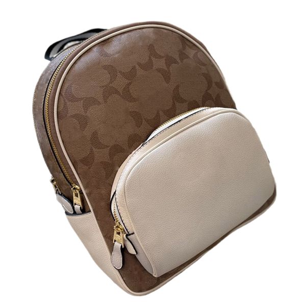 Дизайнерская женская черная коричневая кожаная маленькая школьная сумка-рюкзак