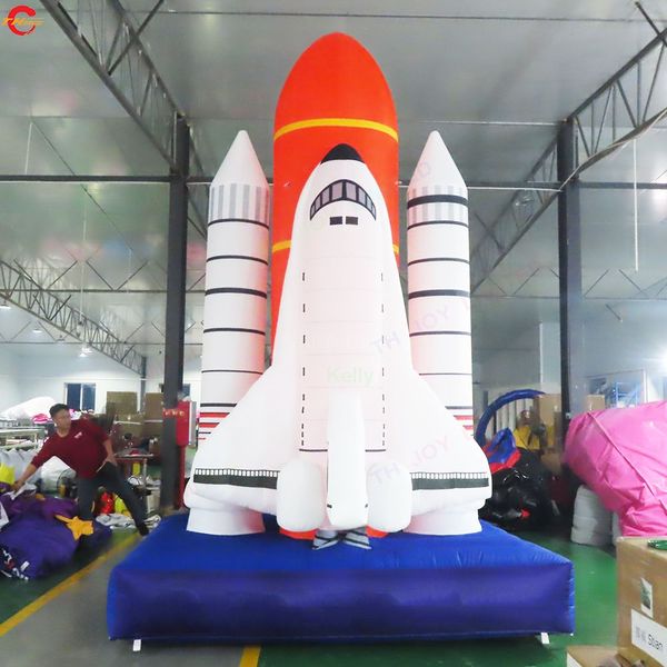 10mh (33 pés) com soprador atividades ao ar livre navio de ar livre decoração gigante nave espacial inflável foguete shuttle balão à venda