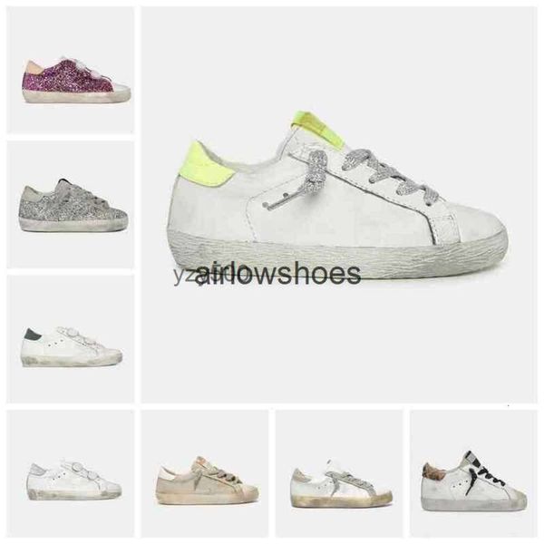 Golden Goose Deluxe Brand GGDB Вы NEUE Designer-Schuhe Mode Kinderschuh Italien Marke Golden Infant Childrens Super Star Sneakers Baby Pailletten Classic White Do -Old Dirty To NN