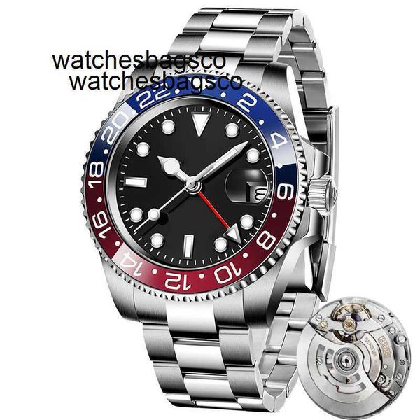 Relógio masculino limpo fábrica perfeita versão limpa movimento círculo 40mm moldura 904l aço mecânico relógio masculino automático