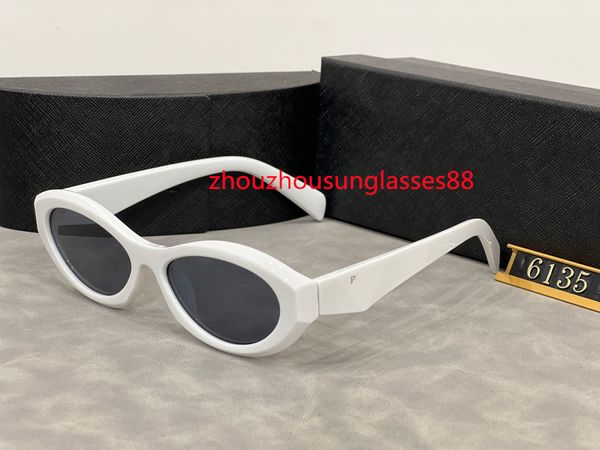 Мужские солнцезащитные очки, черные линзы, ацетатная оправа, 58 мм, мужские летние стильные 6135, анти-ультрафиолетовые ретро-защитные линзы, пластина, полнокадровые модные очки, случайная коробка