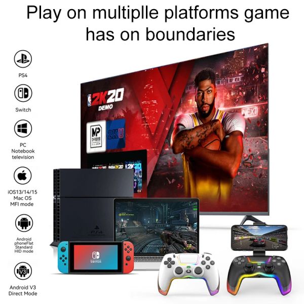 Console Gamepad PS4 Tablet Android Telefono cellulare wireless Bluetooth Gamepad TV Computer Anche un fantastico gamepad per giochi manuali