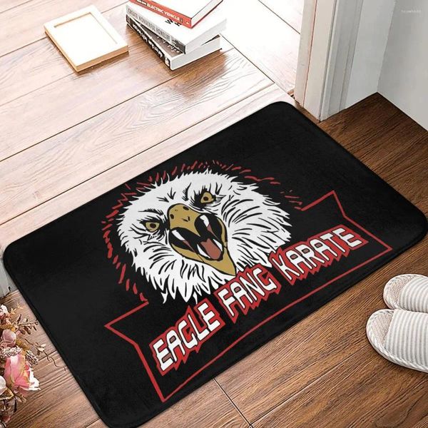 Teppiche Cobra Kai Amanda TV Anti-Rutsch-Fußmatte Badematte Eagle Fang Karate Logo Bodenteppich Eingangstür Teppich Home Decorative