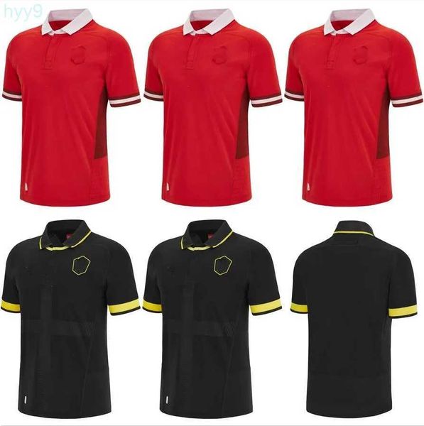 Herren T-Shirts 2024 New Wales Rugby Jersey Nationalmannschaft Trikots Cymru Sever Version World Cup Polo T-Shirt Top Welsh Rugby Training Jesery Größe S-5XL