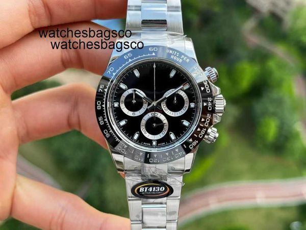 Мужские часы Clean Watch 4130 Clean Механический механизм Стальной ремешок Черный циферблат Сталь 904l 40 мм 72 часа Хранение энергии