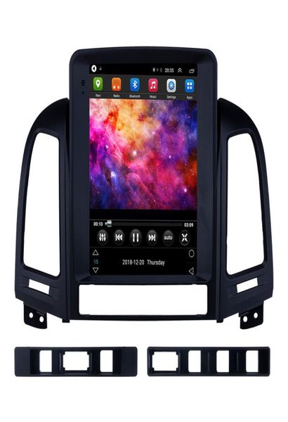 Unità principale stereo per auto Android 91 da 97 pollici per Hyundai Santa Fe 2005-2012 con supporto Bluetooth Controllo del volante7820459