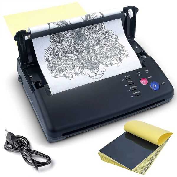 Guns Tattoo Transfer Machine Schablone Geräte Kopierer Drucker Zeichnung Wärmewerkzeuge für Körper Tattoo Fotos Transferpapier Kopie Druck