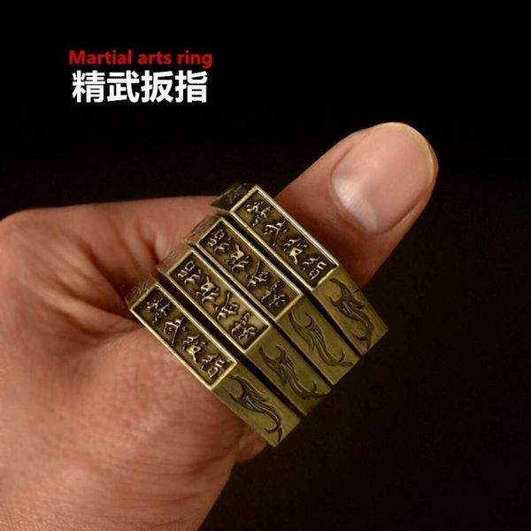 Кольца Lord Of The King, Металлическое кольцо, Защита от нападения, Юридическая защита, Складное, Сжатие кулака, Шестиугольный четырехпалый тигр 706535,