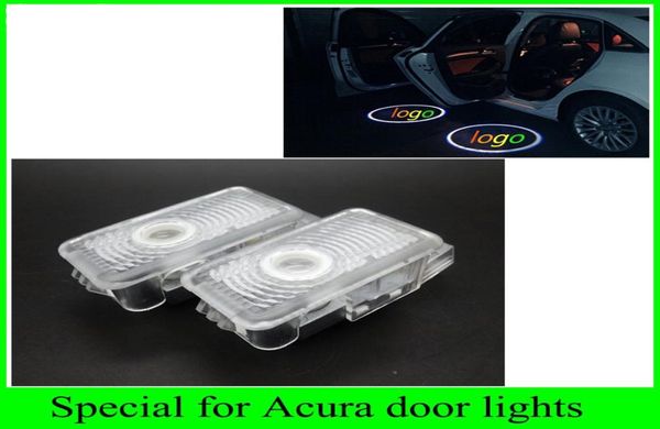 2pcs 2016 mais novo 1 conjunto para Honda Acura MDX ZDX TL RLX Automóveis fonte de luz de carro LED porta luzes de boas-vindas logotipo do projetor laser gh6109313