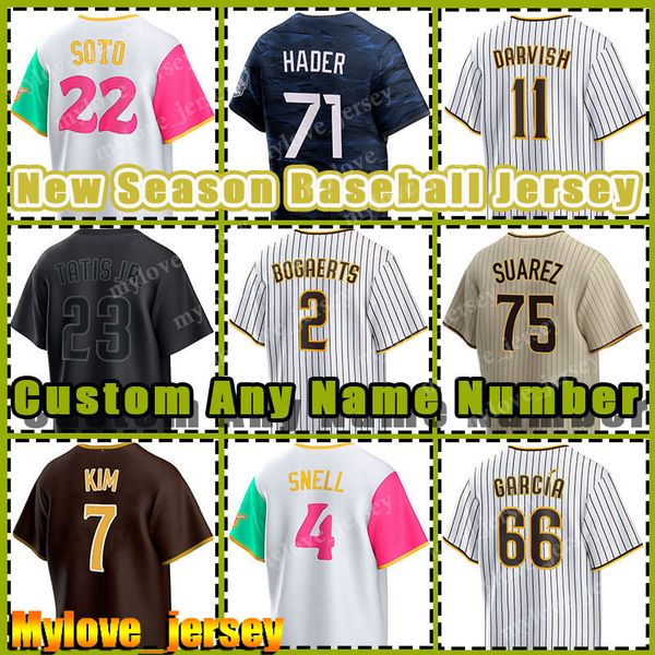 23 Fernando Tatis Jr 13 Manny Machado Jersey Baseball Padres Joe Musgrove Xander Bogaerts San Diegos Yuki Matsui Yu Darvish Adam Enge Jose Azocar Robert Suarez SNELL