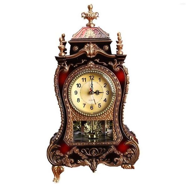 Orologi da parete Elegante orologio decorativo a pendolo di pregevole fattura e lucido adatto per mensole decorazioni da tavola Gass Drop Delivery Home Ga Dhmei