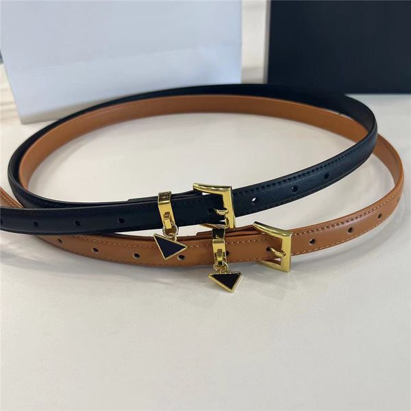 Cinto de designer estreito para mulheres pequena fivela de couro genuíno cintos de moda masculina ceinture luxe 1.8cm cintura de luxo