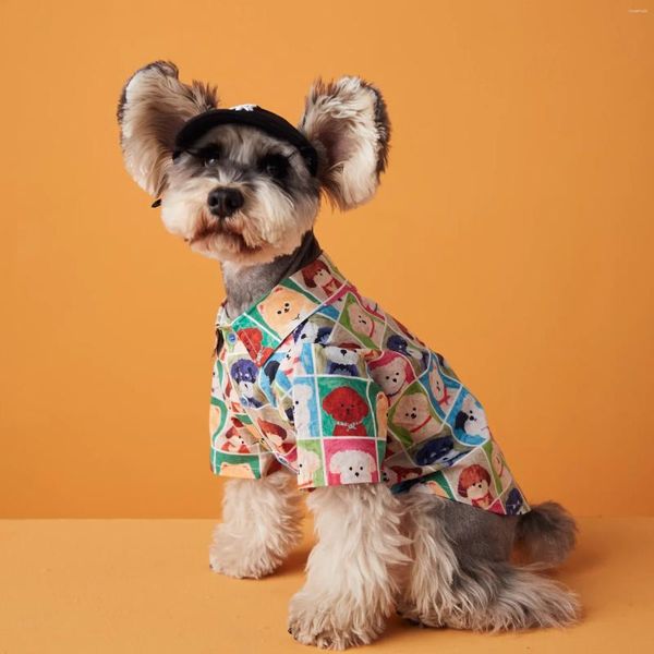 Vestuário para cães moda roupas para animais de estimação para cães pequenos camisa de verão yorkies chihuahua casaco bulldog francês roupas filhote de cachorro pug traje