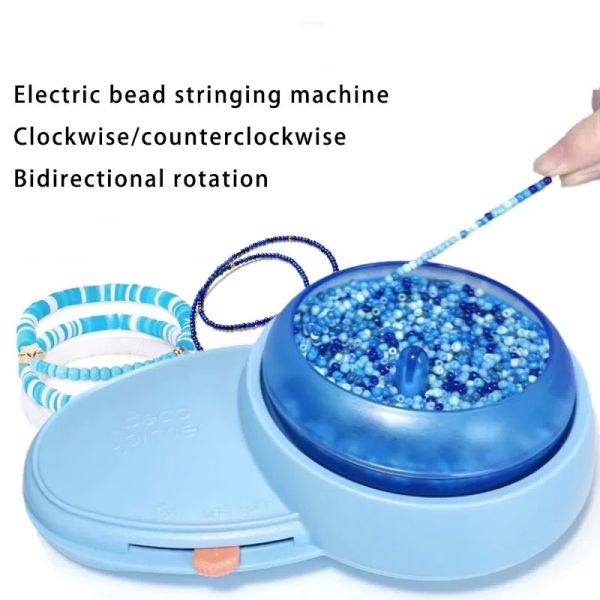 Equipamentos automático elétrico grânulo spinner kit máquina de miçangas diy pulseira cintura grânulo carregador para fazer jóias