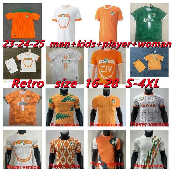 Cote D'Ivoire 2024 Cote d Ivoire Fußballtrikots Elfenbeinküste Elefanten 23 24 HALLER Fußballtrikot ZAHA Uniform Fans Spieler KONATE KRASSO DIOMANDE KOSSOUNOU SANGARE