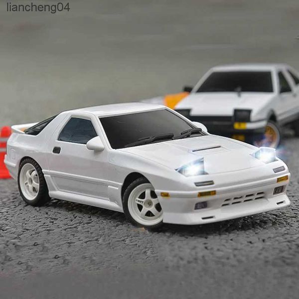 Auto elettrica/RC Rc Auto per Mazda LD1802 AE86 1/18 2.4G Rc Drift Veicoli Auto ESP Giroscopio Luci LED Modello controllato in scala reale Giocattoli per bambini