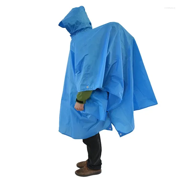 Giacche da esterno Pieghevole portatile Tre in uno Impermeabile da viaggio Poncho da trekking ultra grande multifunzionale in nylon