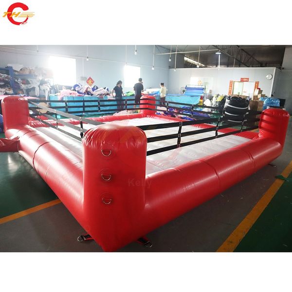 6x6x1.5mH (20x20x5ft) con ventilatore Porta libera Nave Attività all'aperto Gonfiabile Ring da boxe Gladiatore Gioco sportivo Giocattoli di carnevale in vendita