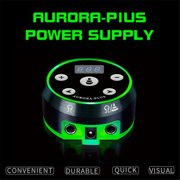 Modanature Nuovo Aurora Plus Tatuao Power Upgrade Aggiornamento LCD digitale con alimentatore Adattatore Mini Tattoo TOUCT TOUCT TATTOO