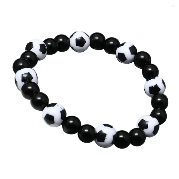 Braccialetti con ciondoli Bracciale Regali di calcio Perline Uomo Catena per bambini Perline Amanti del calcio Regalo Cavigliera Piede Spiaggia Dainty Cavigliere da donna In rilievo