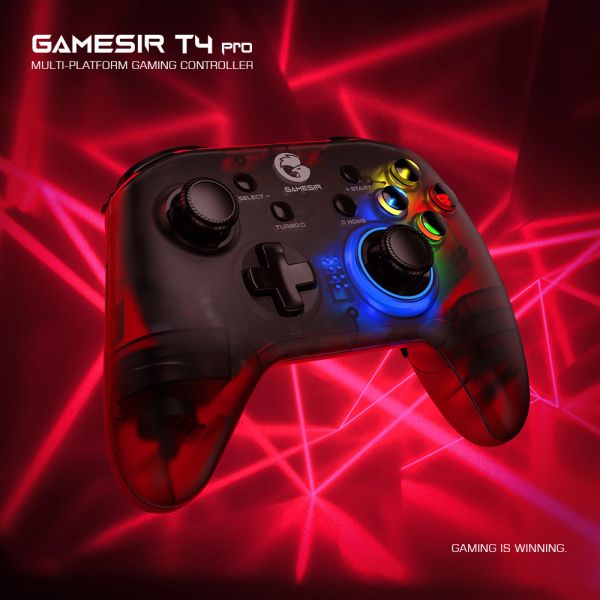 Gamepad GameSir T4 Pro Controller di gioco mobile Bluetooth da 2,4 GHz per Android / iPhone / PC / Nintendo Switch Apple Arcade e giochi MFi