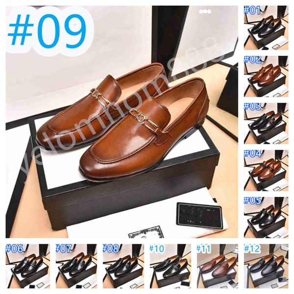 28 Stile Luxury Business Oxford Scarpe in pelle da uomo in gomma traspirante Scarpe eleganti formali Maschile Ufficio Scarpe da sposa Calzature Mocassino Taglia grande 38-46