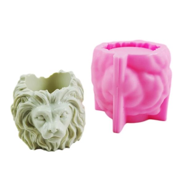 Equipamentos Lionhead Gypsum Silicone Mold Diy Suculentas